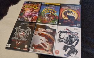 Nintendo GameCube ja Wii pelejä 6kpl (cib)