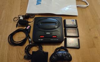 Sega Megadrive ii 2 Console with RGB cables and games