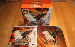 Uusi Nintendo 3DS Pokemon Ultra Sun Steelbook versio